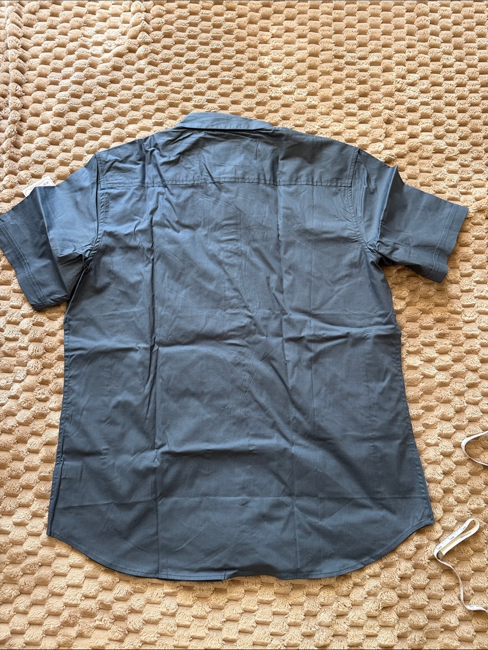 Alexander Julian Men's Casual Button-Down Shirt in Navy with Blue Accent - Picture 8 of 9